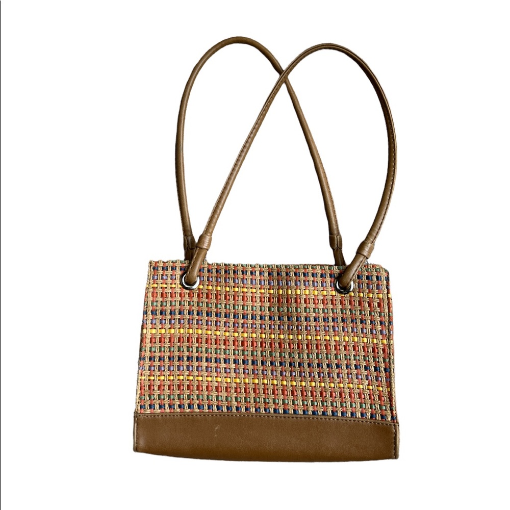 Sag Harbor Multi-Color Wicker/Straw Spring-Style Handbag - Picture 2 of 11
